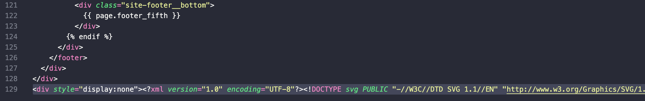 SVG markup in page.html.twig